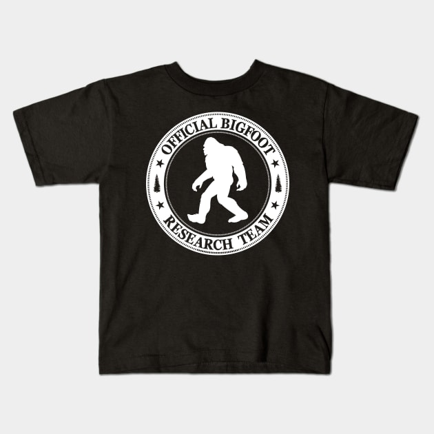 Bigfoot research team Kids T-Shirt by Tesszero